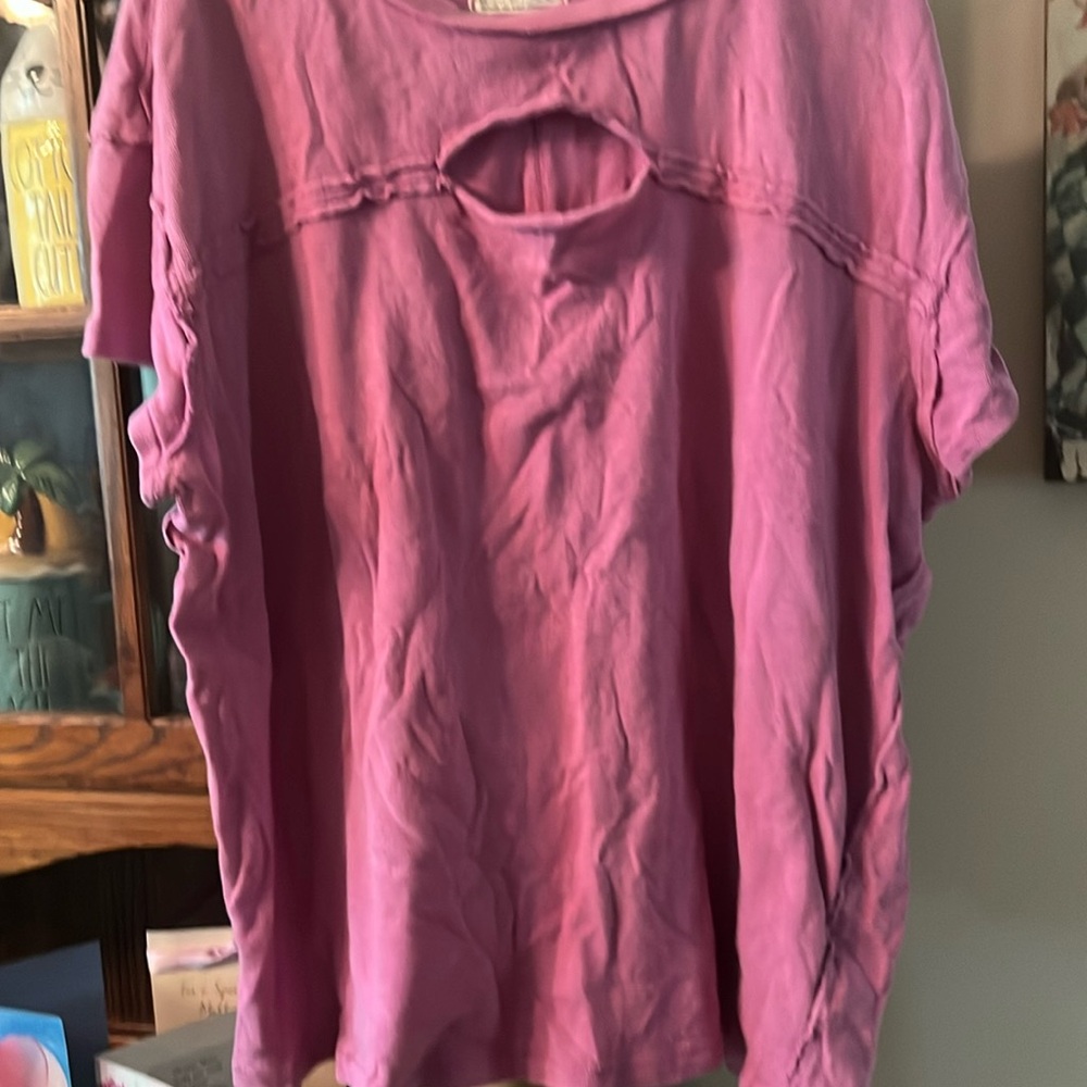 Free People tee too big worn a few times then washed